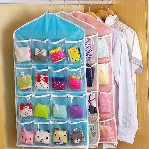 16 Pockets Socks Organizer