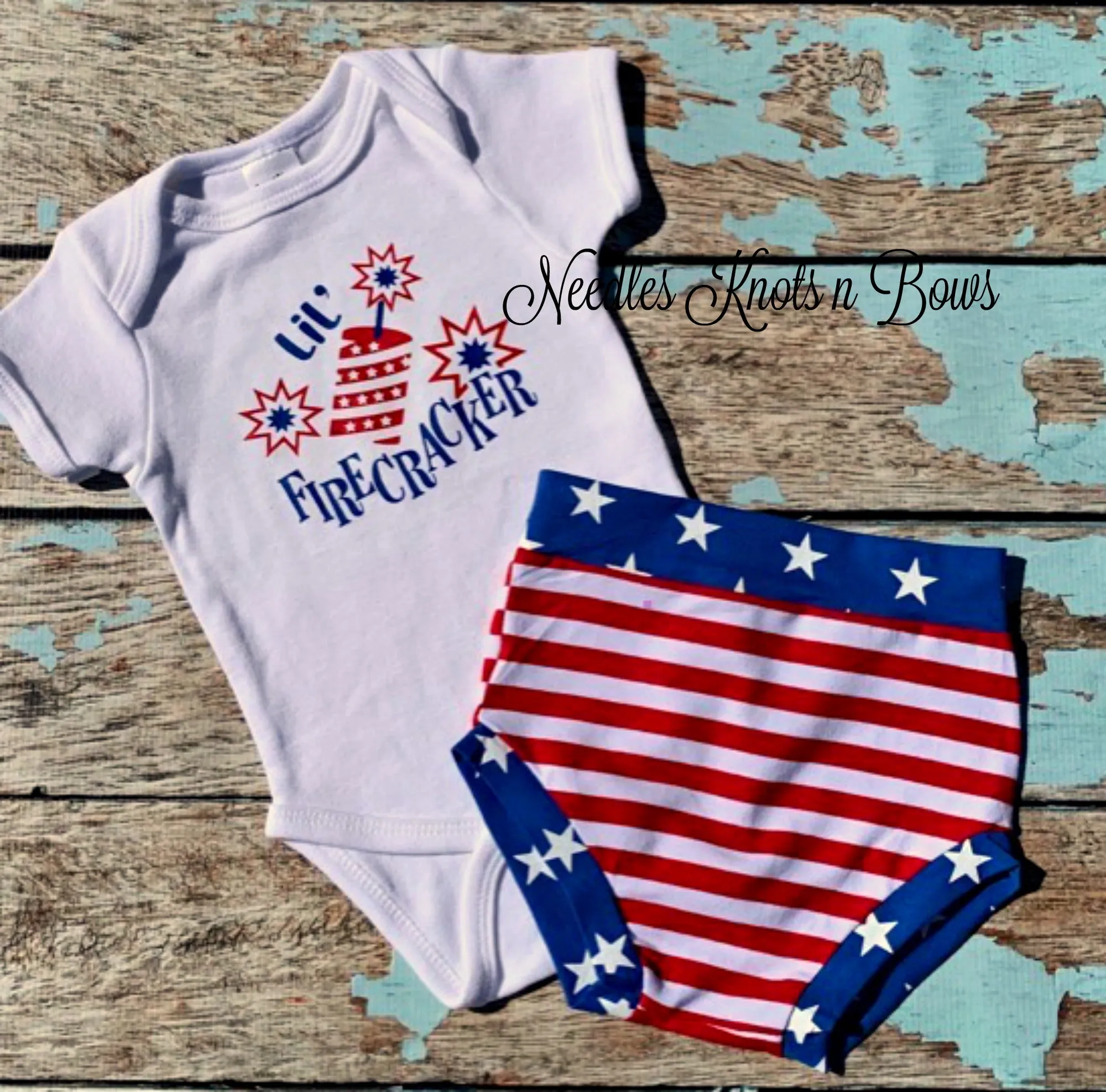 4th of July Baby Bummies, Patriotic Diaper Cover