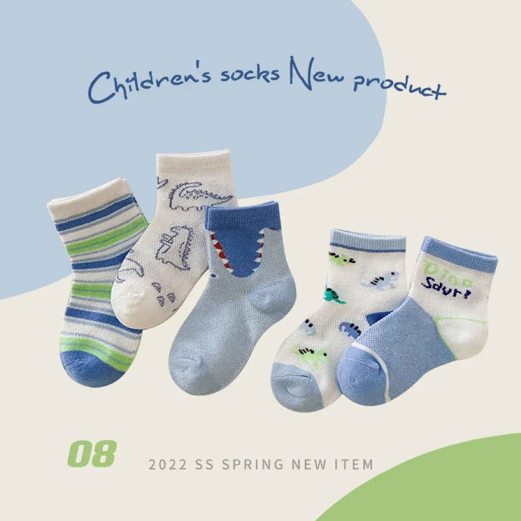 5-Pair Summer Sock Set (1-12y)