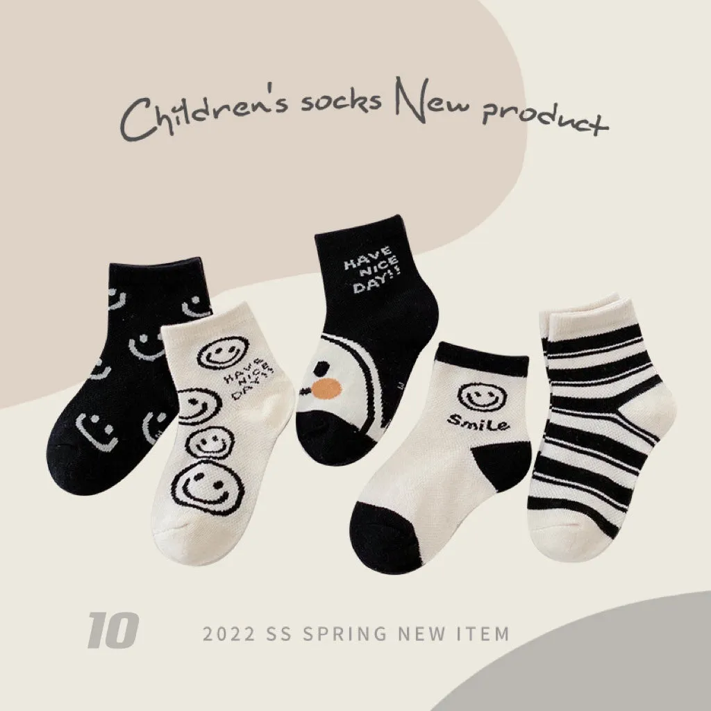 5-Pair Summer Sock Set (1-12y)