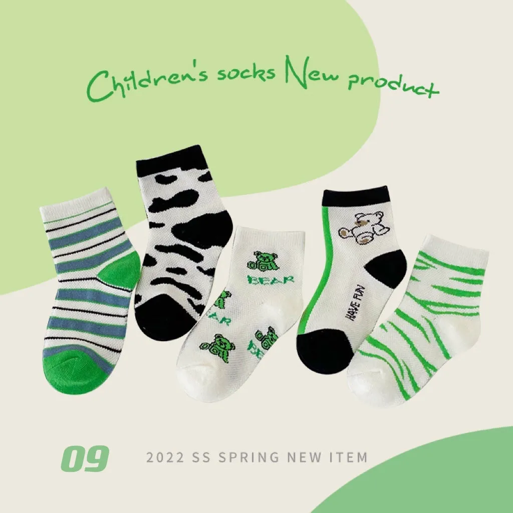 5-Pair Summer Sock Set (1-12y)