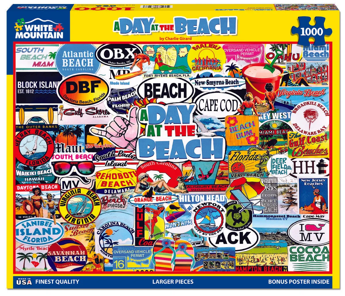 A Day At The Beach (1448pz) - 1000 Pieces