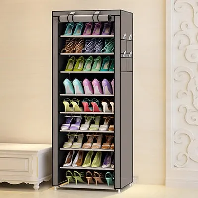 Actionclub 7 Layers 10 Layers Shoes Storage Cabinet DIY Assembly Shoe Shelf Dustproof Moistureproof Large Capacity Shoe Rack