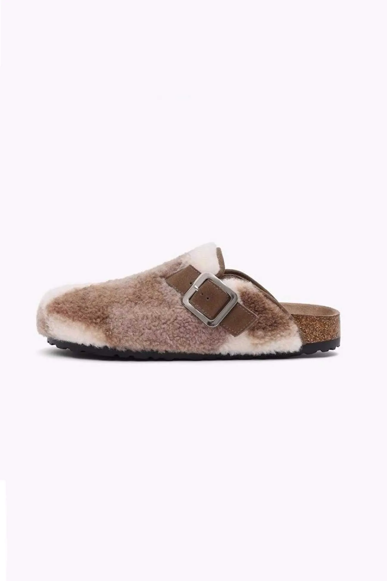 Amozae-Plaid Plush Slip-on Slippers