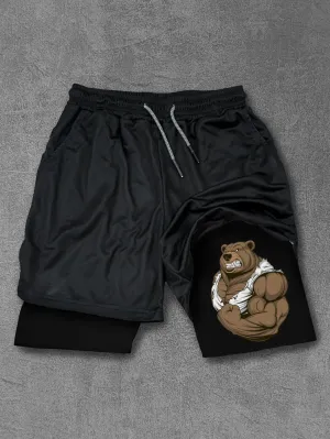 angry bear Performance Training Shorts