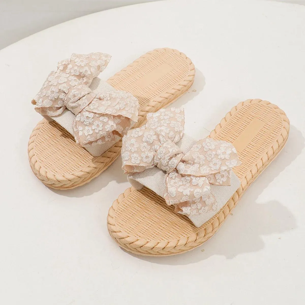 Anti slip soft summer flat slippers