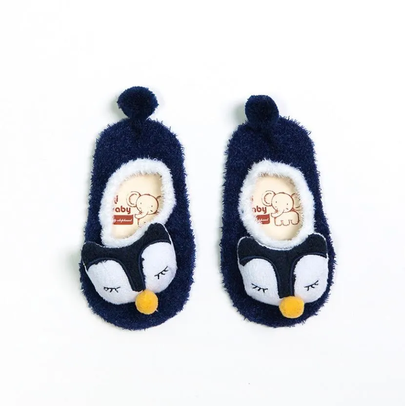 Baby Unisex Warm 3D Cartoon Non-slip Casual Slippers