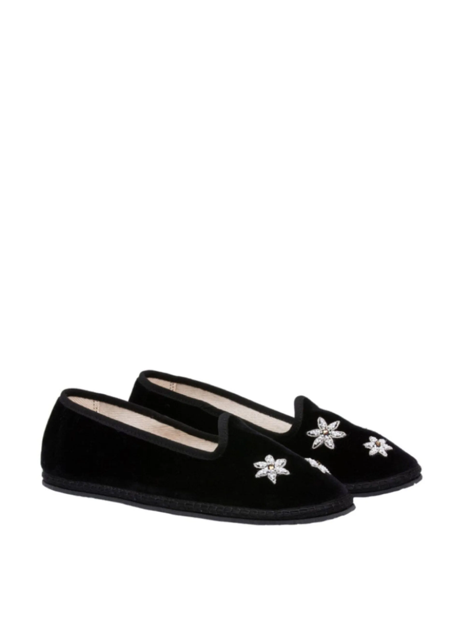 Black star embroidery Jinx slippers