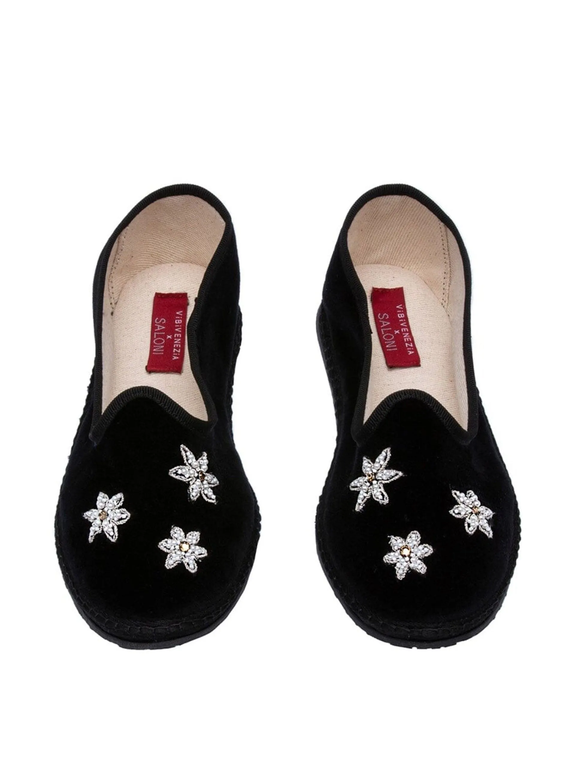 Black star embroidery Jinx slippers