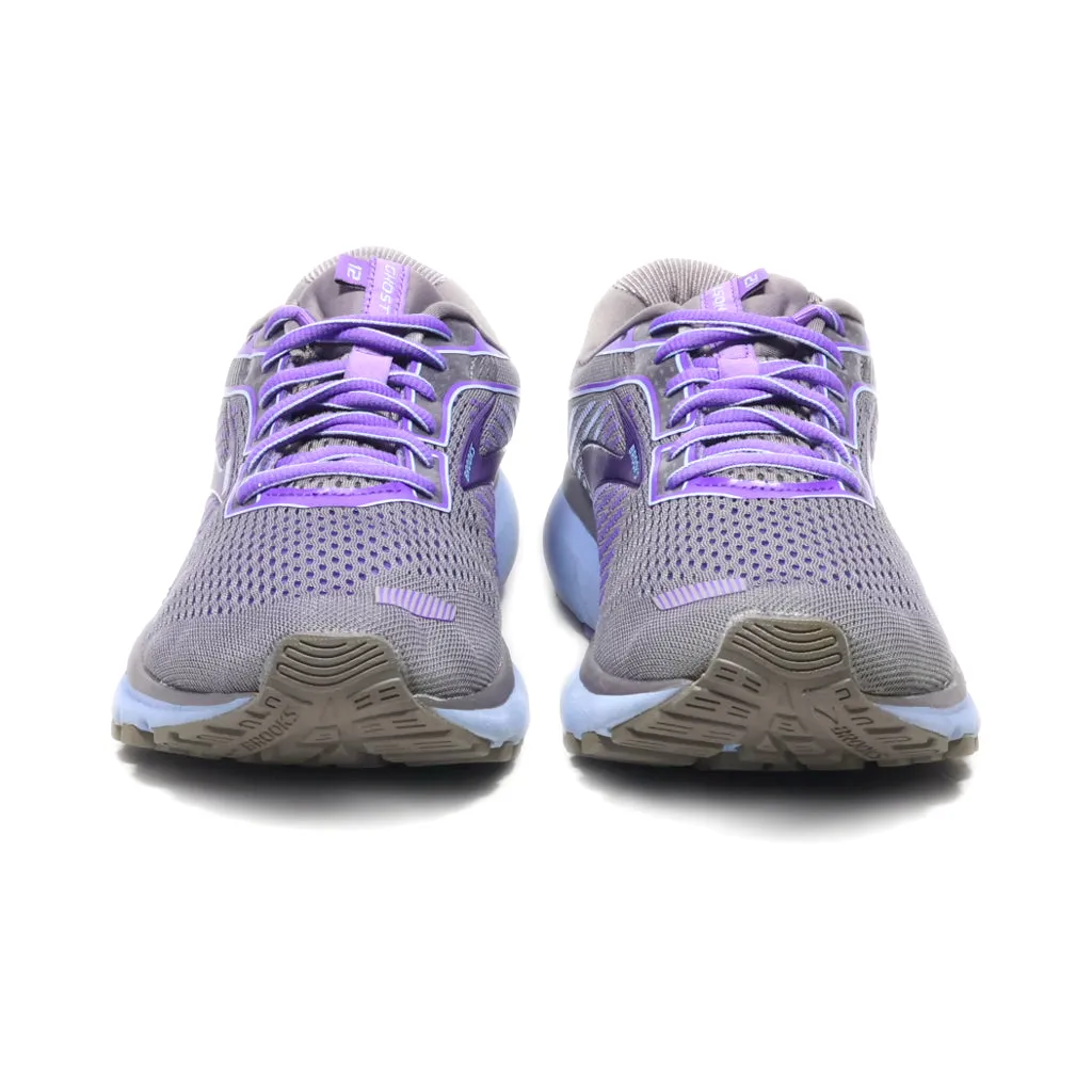 Brooks Ghost 12 Sport Shoes Fabric Purple Colour For Men