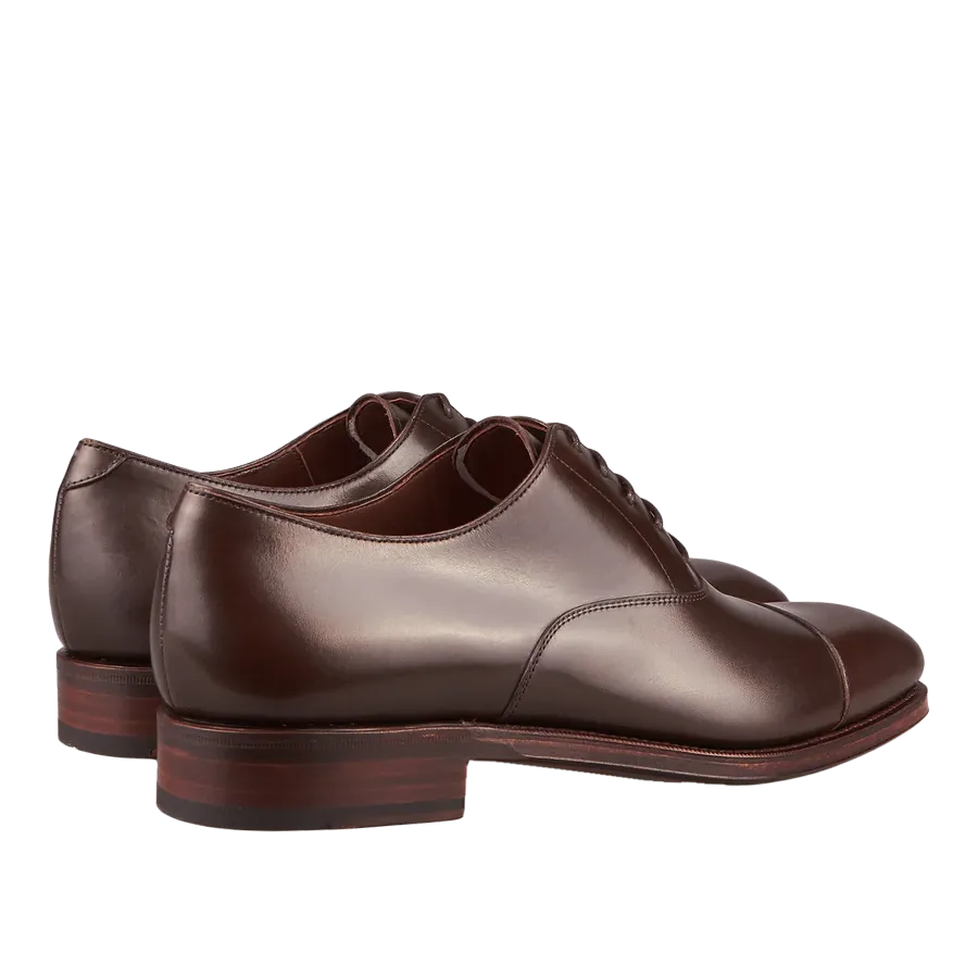 Brown Calf Rain Captoe Rain Oxford Shoes