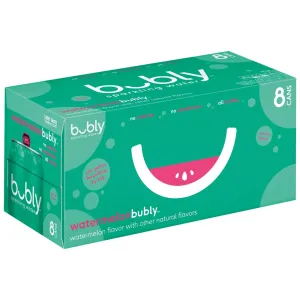 Bubly Watermelon Sparkling Water 8 Pack / 12oz cans