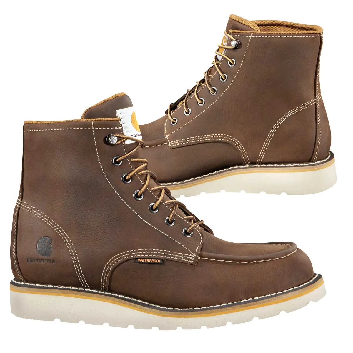 Carhartt Men's 6" Wedge Plain Toe Bison Boot