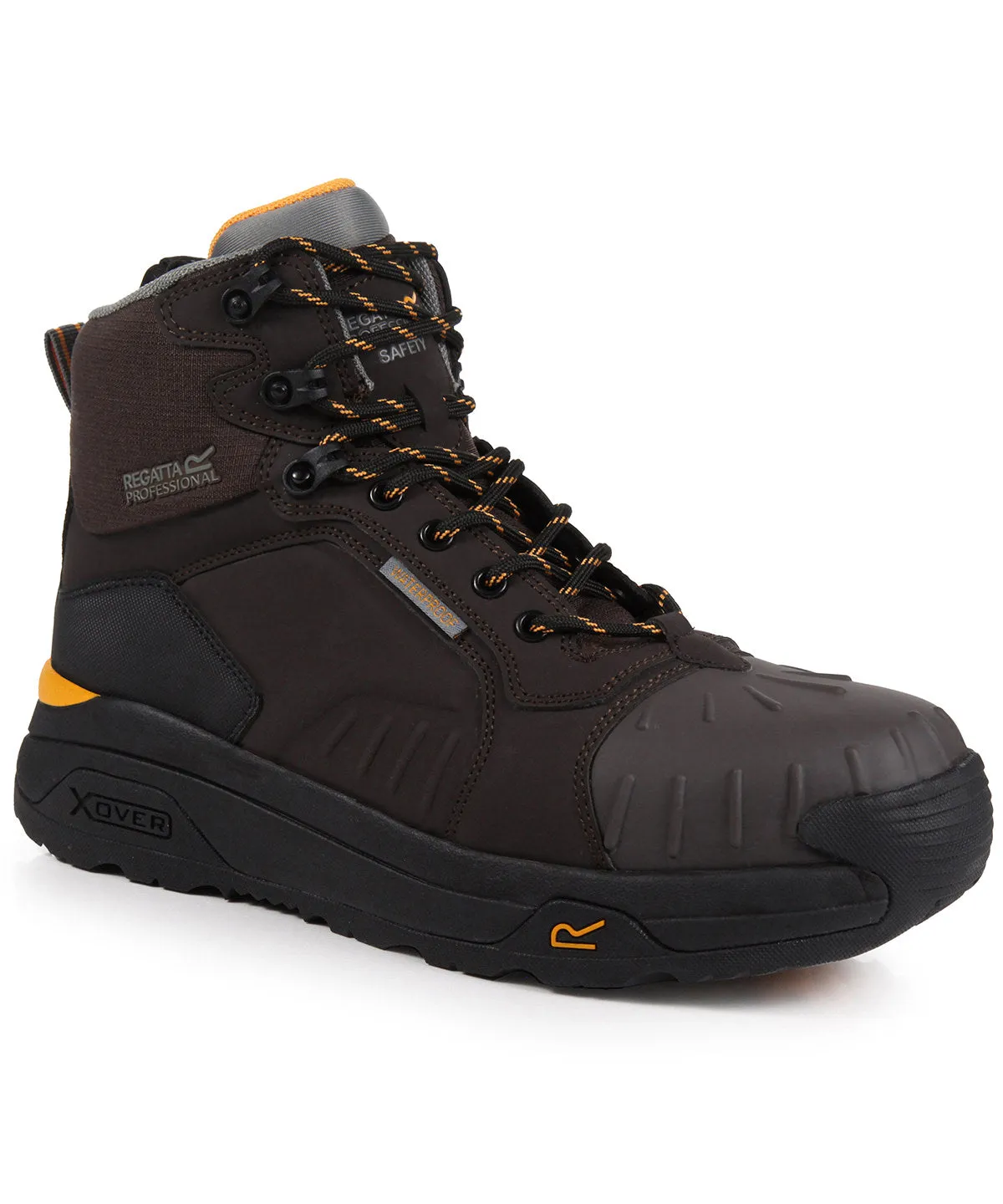 Chestnut/Black - Exofort S3 X-over waterproof insulated safety hikers