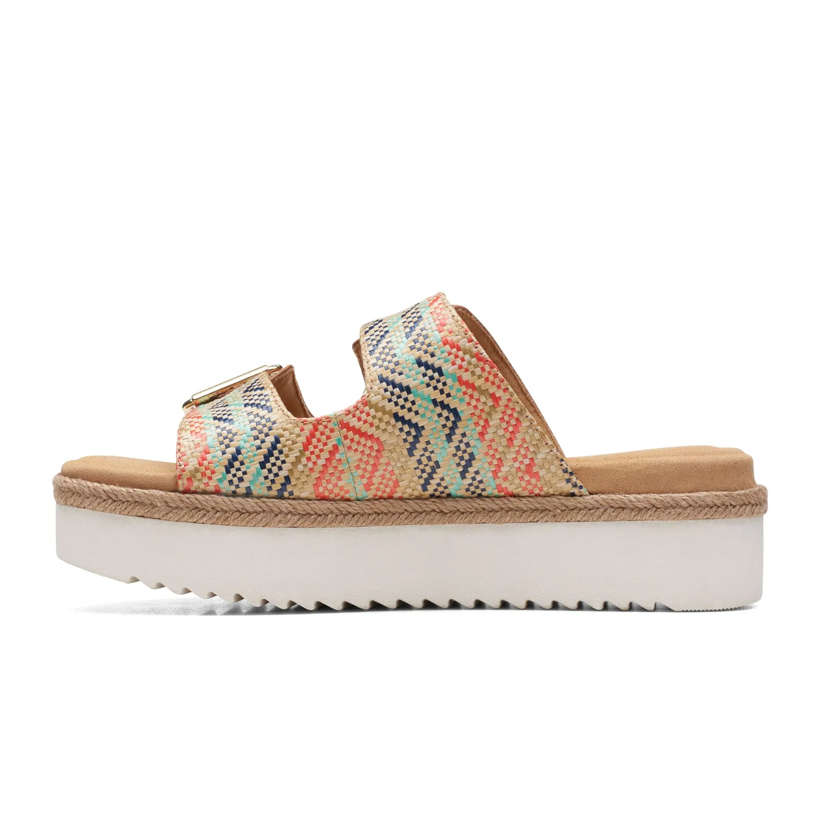 Clarks Lana Beach Slide Sandal (Women) - Natural/Tan