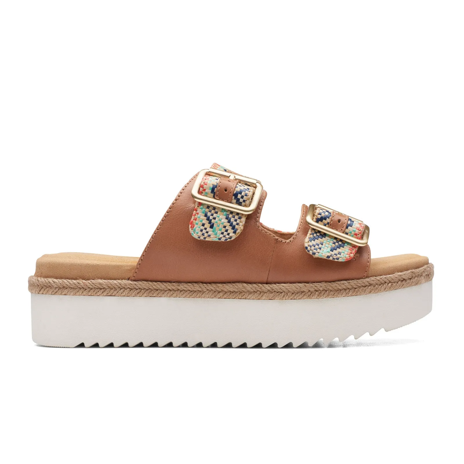 Clarks Lana Beach Slide Sandal (Women) - Natural/Tan