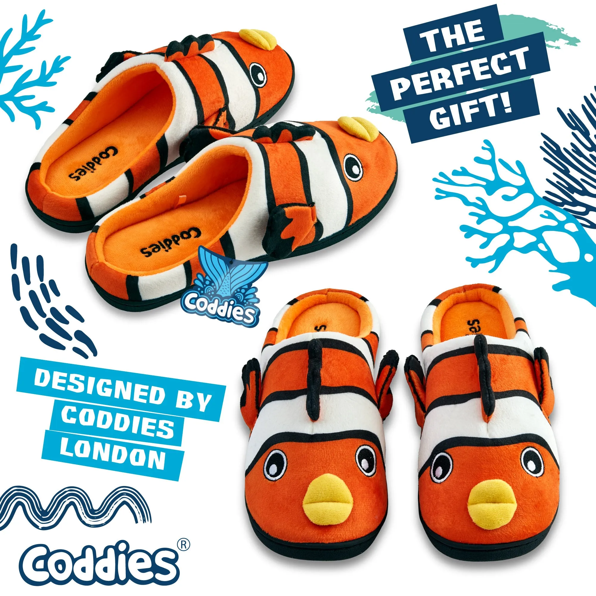 Coddies® Clownfish Slippers