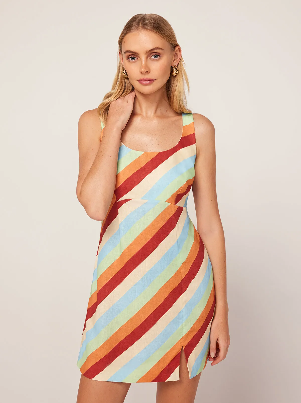 Connie Multi Stripe Mini Dress