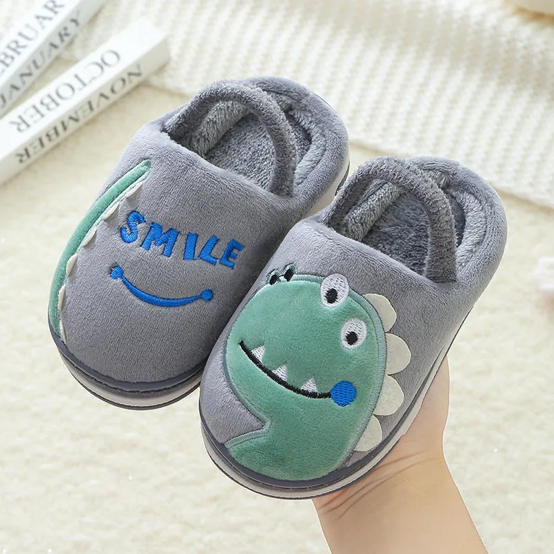 Dinosaur Cotton Slippers for Kids