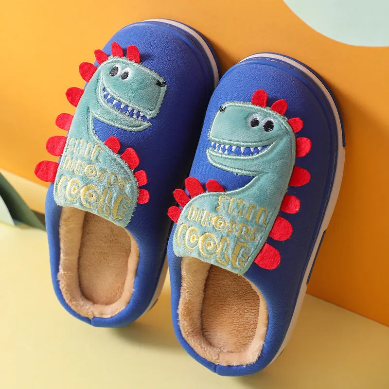 Dinosaur Slippers for Boys - Non-Slip