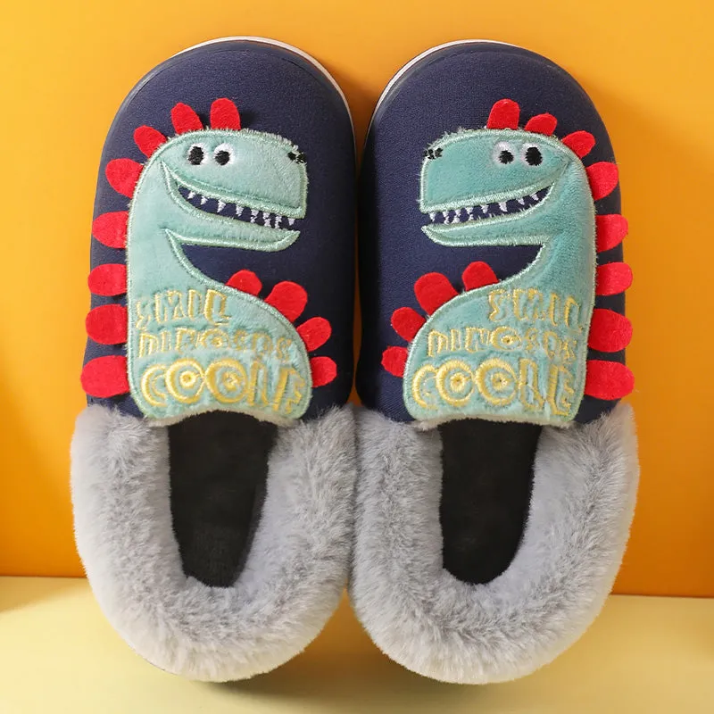 Dinosaur Slippers for Boys - Non-Slip