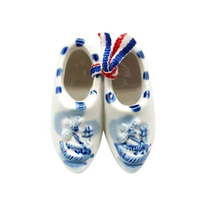 Dutch Shoes Gift Magnet Embossed Clogs