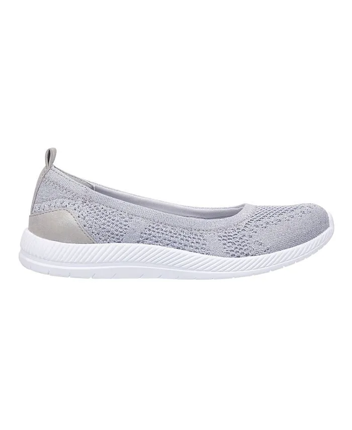 Easy Spirit Women's Glitter Casual Slip-on Walking Shoes, Silver