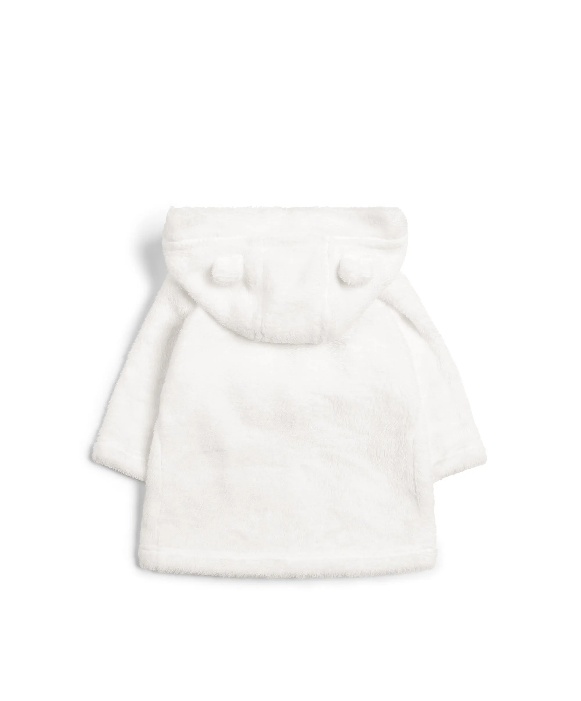 Faux Fur Dressing Gown - White