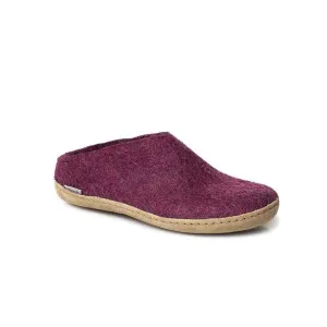 GLERUPS SLIP ON LEATHER CRANBERRY