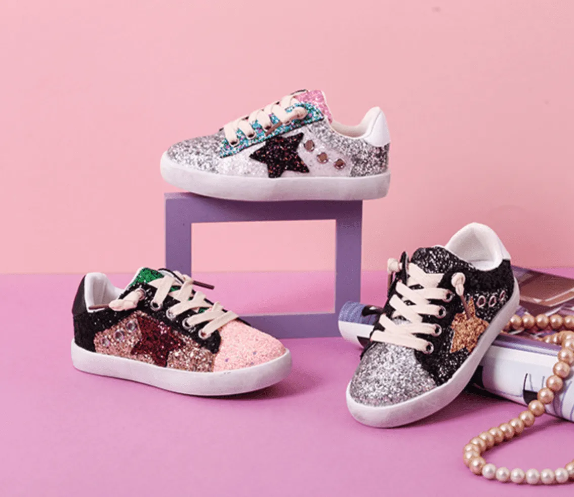 Glitter Star Sneakers