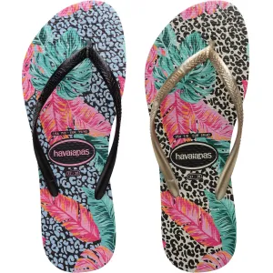 Havaianas Slim Animal Flip Flops - Floral