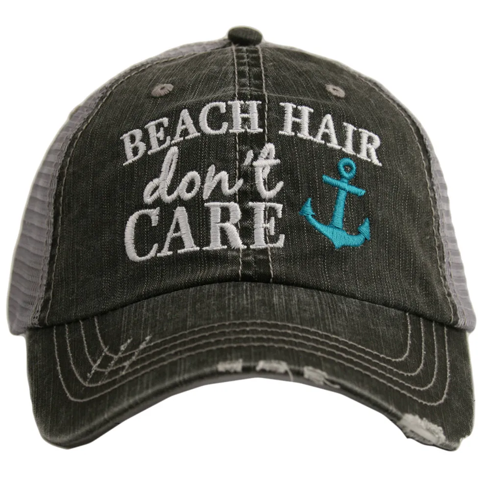 Hola beaches hats! | Womens embroidered trucker cap | Personalize | Beach hats | Cute palm trees, sunshine, waves and seashell | Girls weekend accessories.