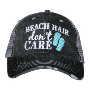 Hola beaches hats! | Womens embroidered trucker cap | Personalize | Beach hats | Cute palm trees, sunshine, waves and seashell | Girls weekend accessories.