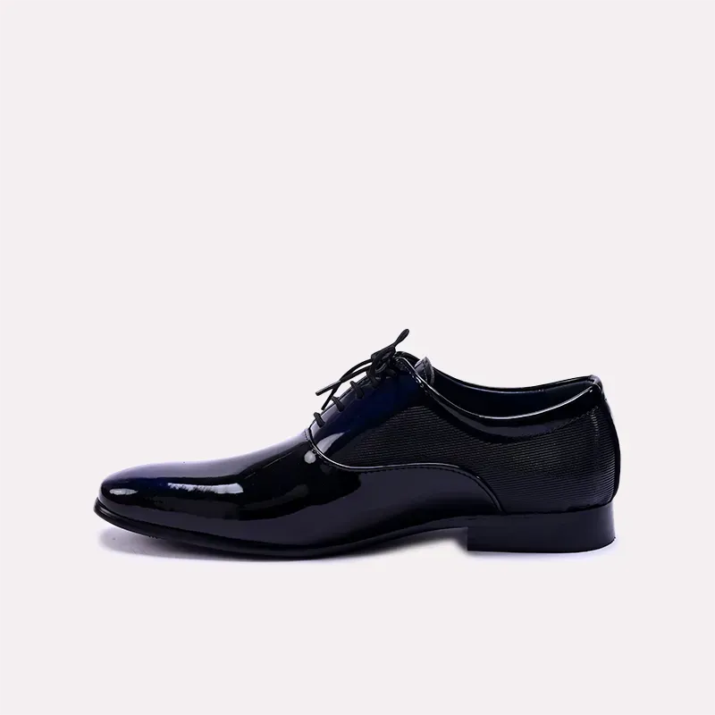 Ivor Black Glossy Formal Oxford Shoes 0111071