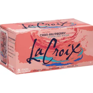 La Croix Razz-Cranberry 8 Pack / 12oz cans