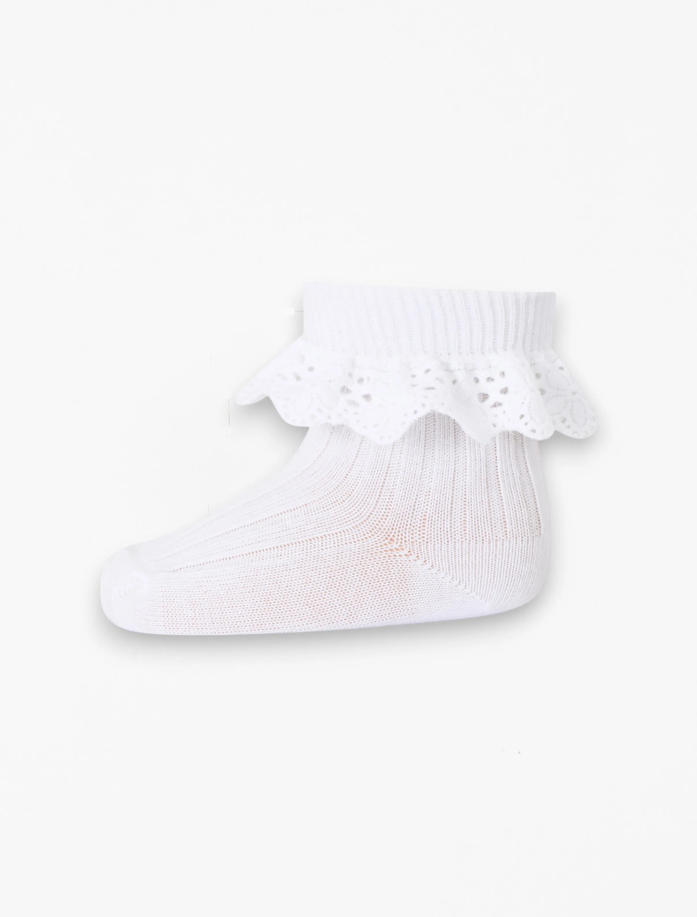 Lace Socks in Snow White