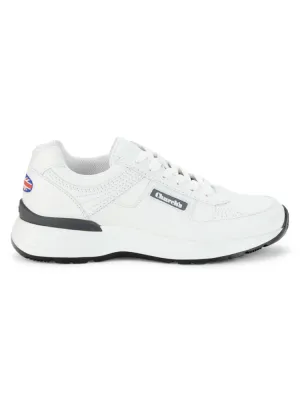 Leather sneakers with Church'S logo, white