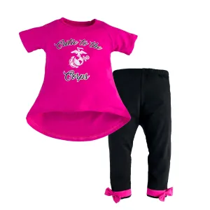 Marine Girl "Cutie to the Corps" Toddler Set