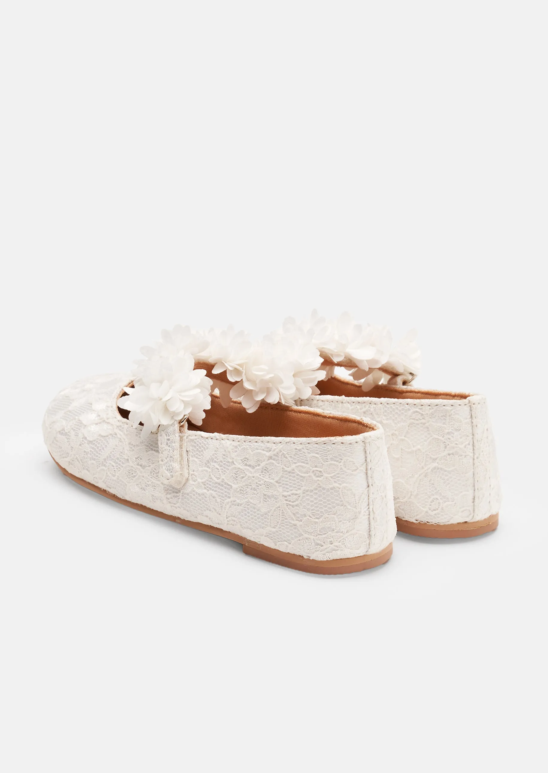 Mary Jane Ivory Lace Shoe