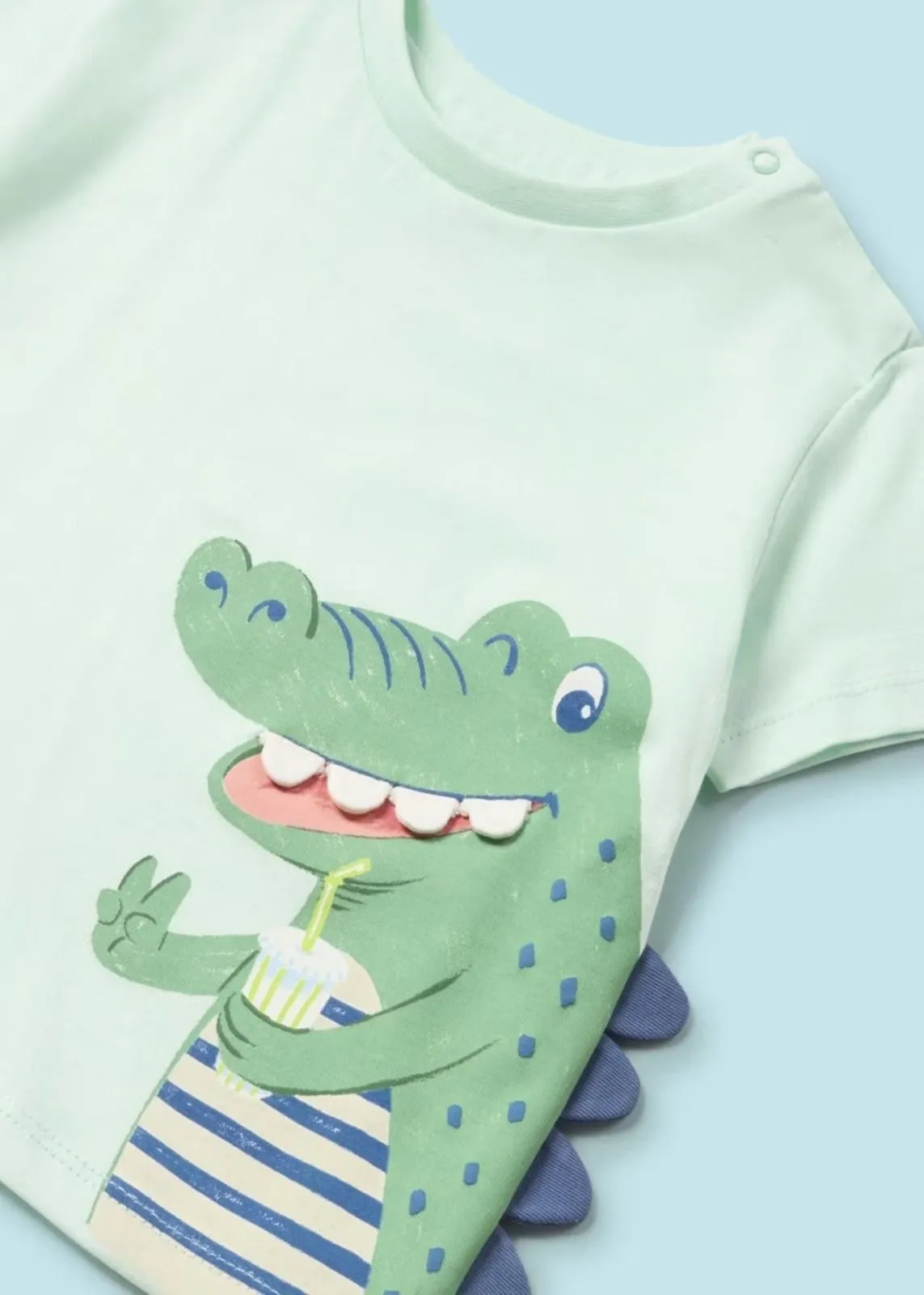 Mayoral Baby & Toddler Boys Aqua Green Alligator T-Shirt