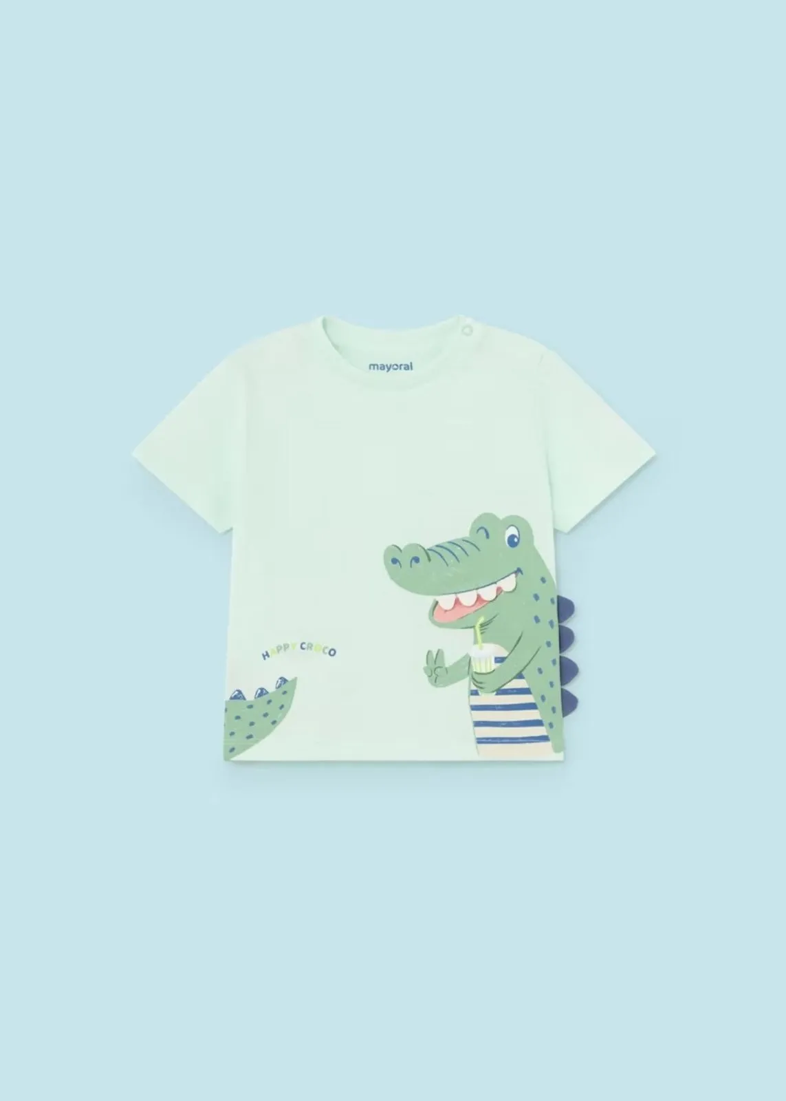 Mayoral Baby & Toddler Boys Aqua Green Alligator T-Shirt