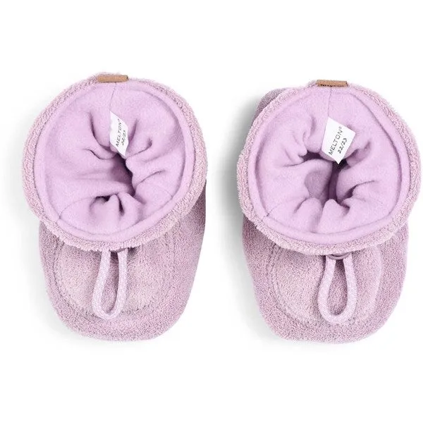 MELTON Terry Textile Slippers Mauve Shadows