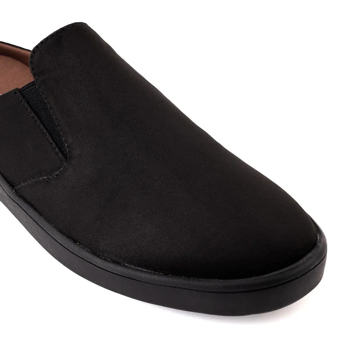 Nest Mules Vegan Suede Black Women Slip-ons Thrift Edit