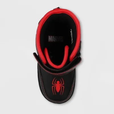 New - Marvel Toddler Boys' Spider-Man Winter Boots - Red/Black 9T