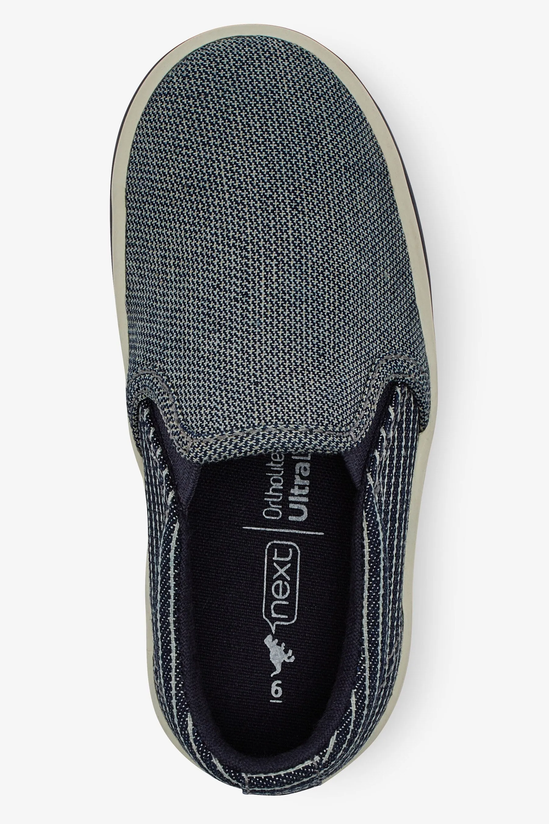 Next Navy Chambray Slip-On Younger Boys Shoes