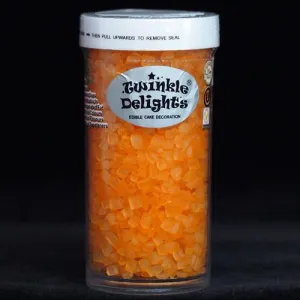 Orange Sparkling Sugar - No Dairy Kosher Certified Sprinkles For Cake