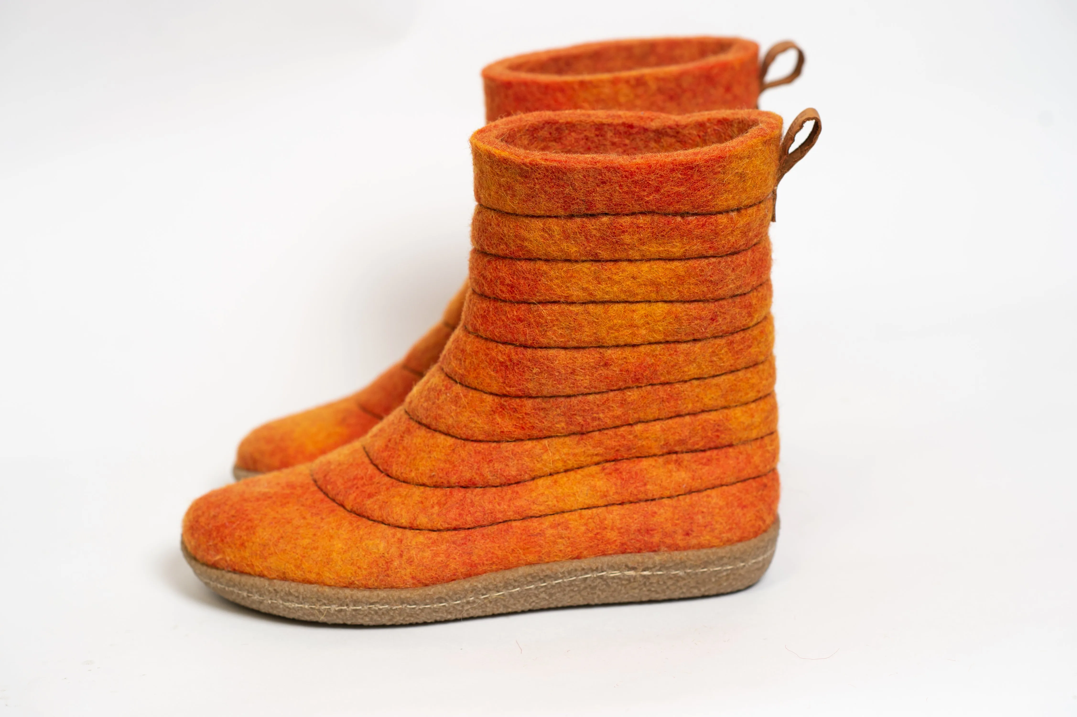 ORANGE SPLASH Women's COCOON WOOBOOTS