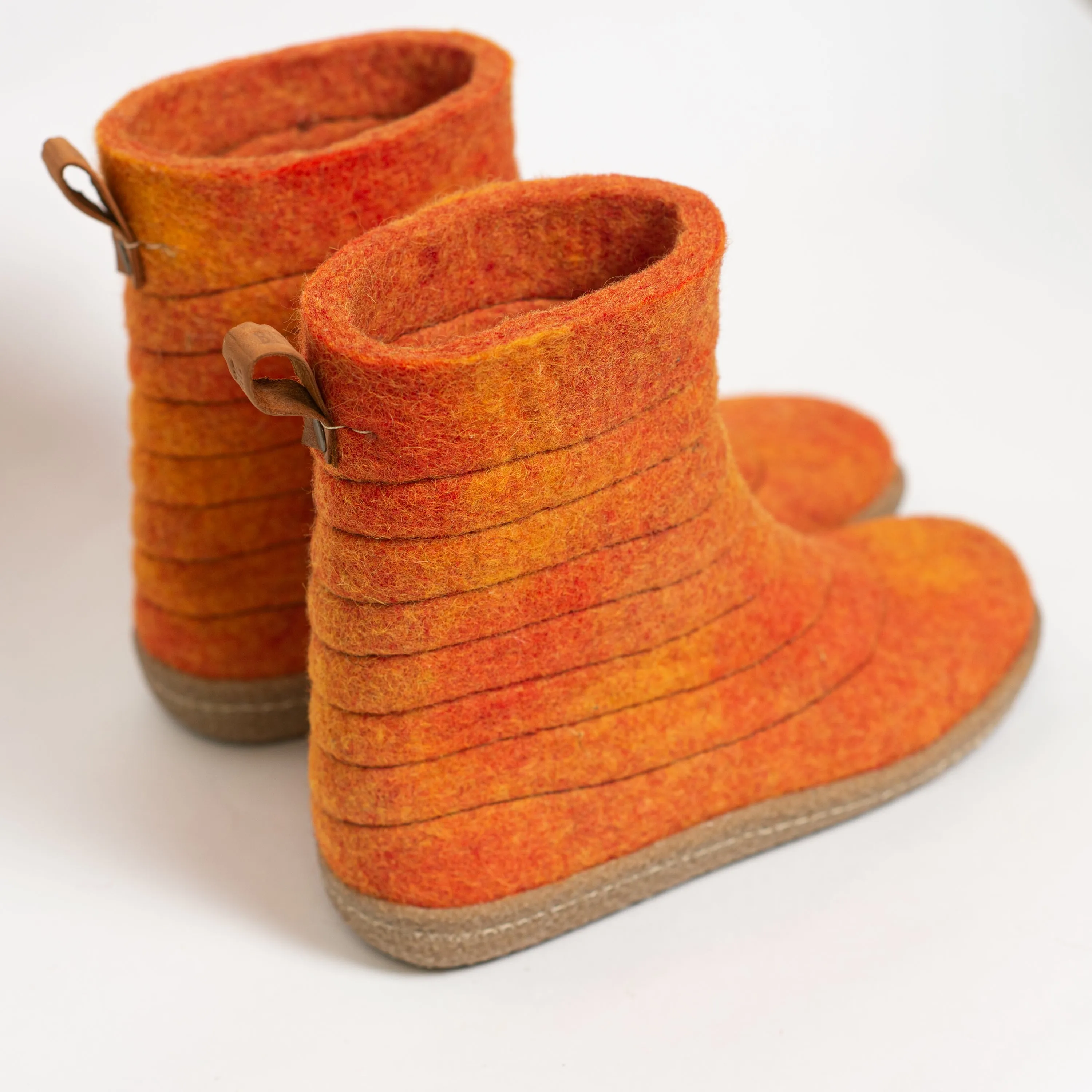 ORANGE SPLASH Women's COCOON WOOBOOTS