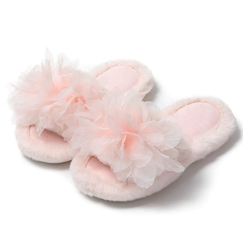 Petals Cotton Slippers Home Plush