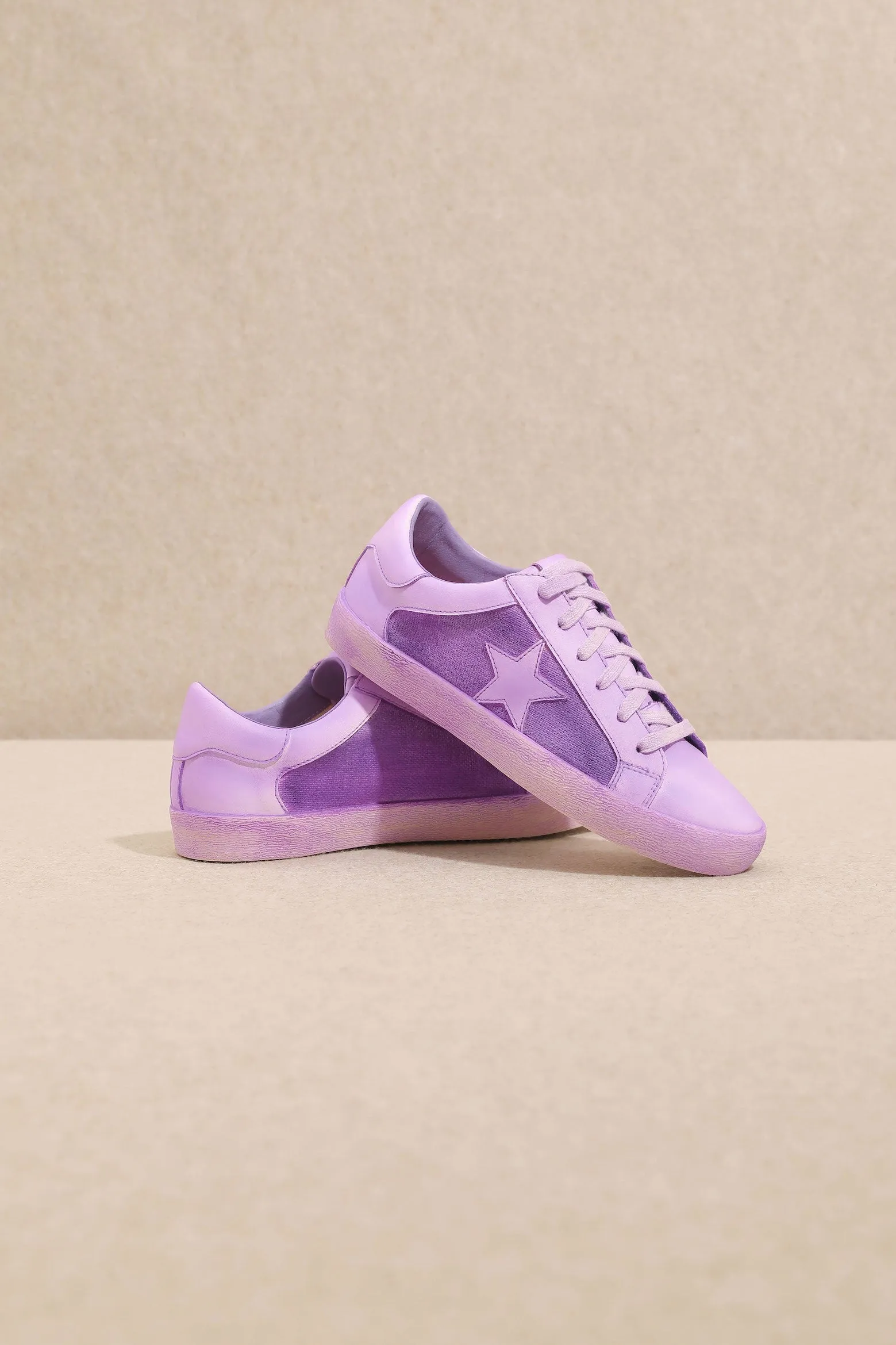 Purple Fashion Star Sneakers